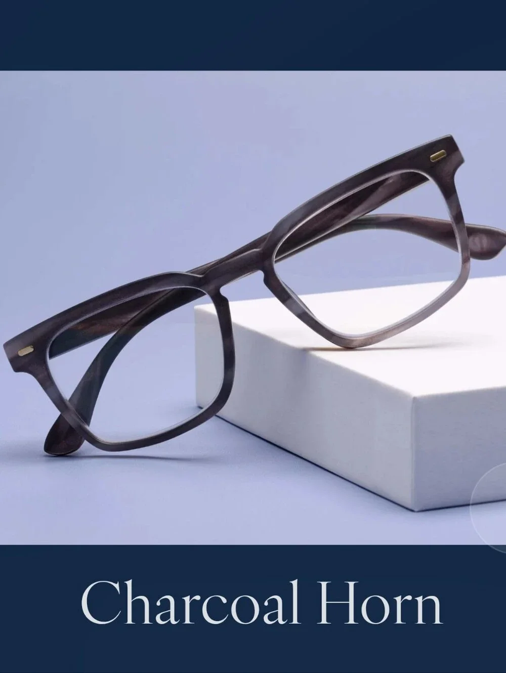 Peepers - Jude Progressive Charcoal Horn Eyeglasses - Prescription +1.50